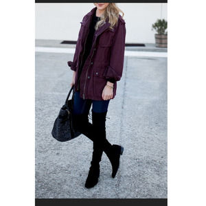 Stuart Weitzman Over the Knee Black Suede Jocey Boot